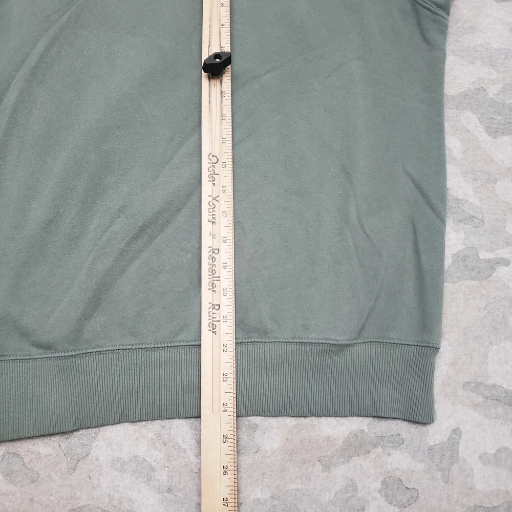 The North Face Sweatshirt Mens Small Green Pullover Hoodie Bear Nature Outdoors